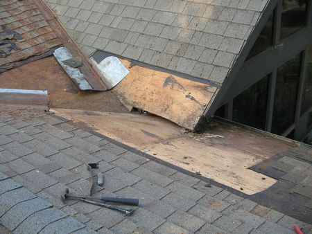 rotted roof sheathing 